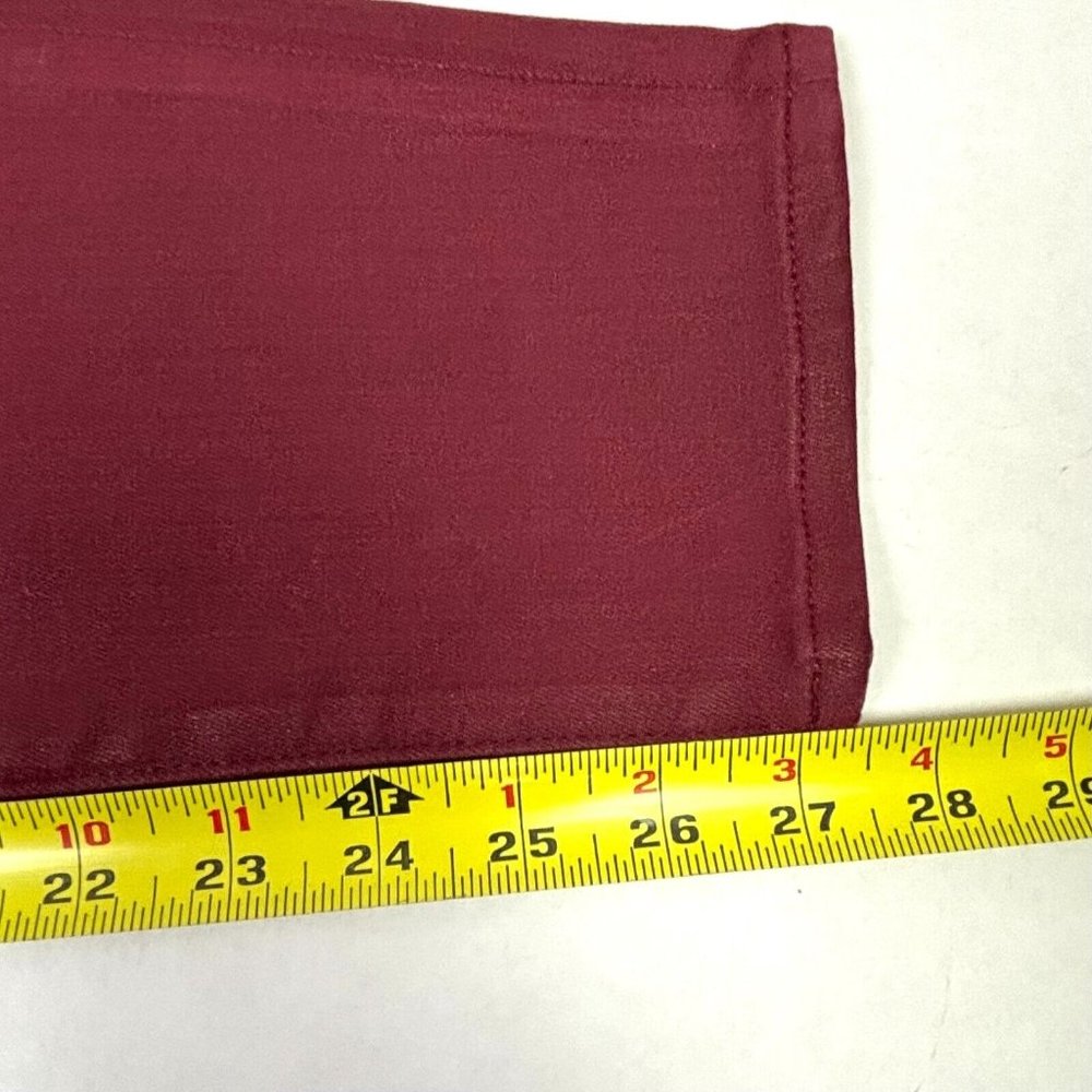 Hudson Los Angeles Natalie Super Skinny Pants Red Waxy Coated Jean Womens 28 NWT - Picture 8 of 10